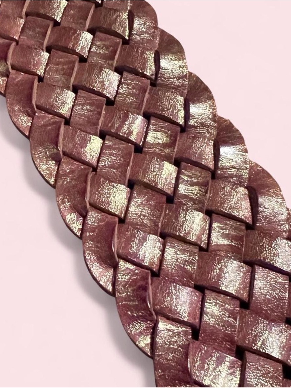 Braided Metallic Women's Belt - Picture 8 of 8